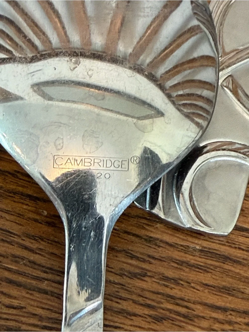 Cambridge Stainless Steel Flatware 27 Piece Set Swirl Ribbon Wave Pattern